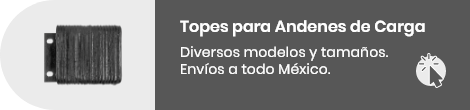 Topes para Andenes de Carga. Diversos modelos y tamaños.