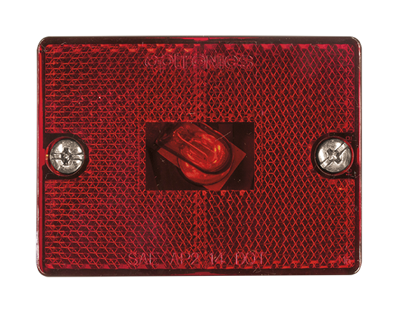 Luz roja lateral y reflector: 3-115R-1 Luz roja lateral y reflector: 3-115R-1