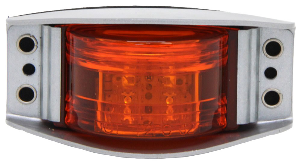 Luz LED ámbar lateral con base metálica: 3-119RLED-1 Luz LED ámbar lateral con base metálica: 3-119RLED-1
