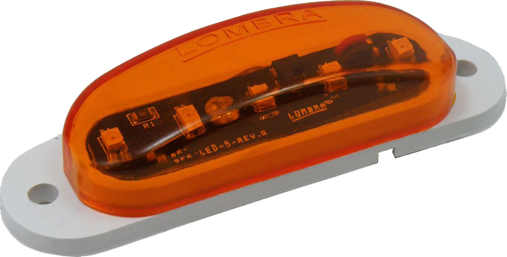 Luz curvita ámbar de 5 LED's: 3-733A-59 Luz curvita ámbar de 5 LED's: 3-733A-59
