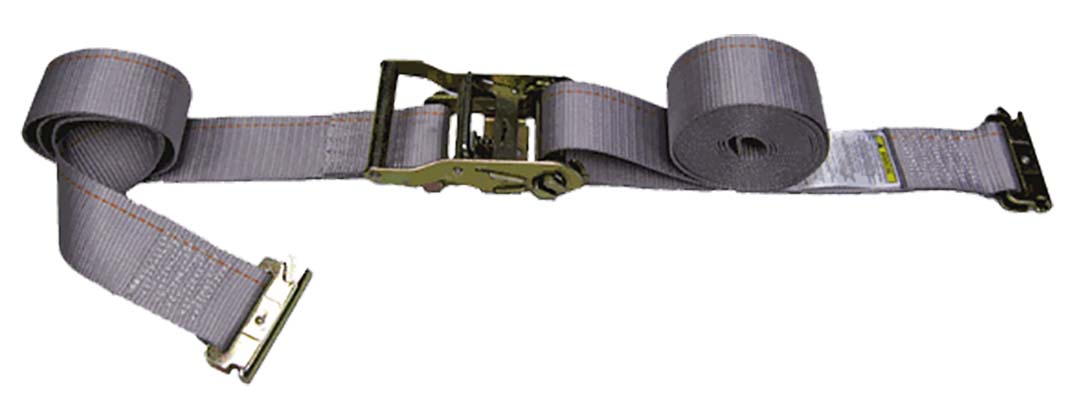 Tensor de 16´ x 2" con matraca y gancho plano para riel logístico Tensor de 16´ x 2" con matraca y gancho plano para riel logístico